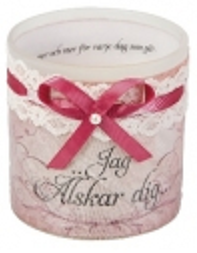 LACE CANDLE JAG ÄLSKAR DIG