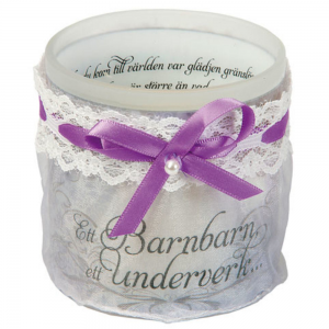 LACE CANDLE ETT BARNBARN