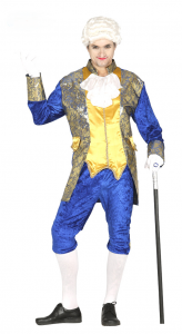 FRANSK MARKIS DRÄKT BLÅ