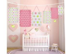 LANTERN GARLAND ROSA