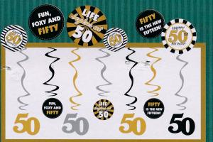 BIRTHDAY SWIRLS "50"