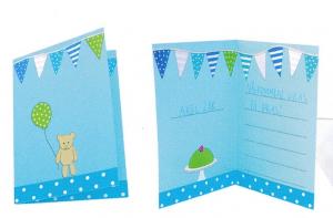 KALAS INBJUDNINGSKORT BLÅ