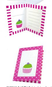 PARTY INBJUDNINGSKORT ROSA