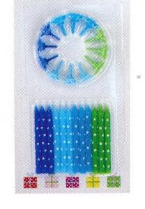 PARTY TÅRTLJUS BLÅ