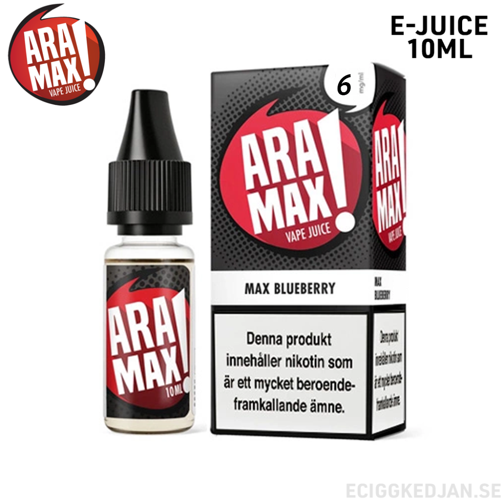 Aramax | Blueberry | 10ml E-Juice | 6mg Nikotin