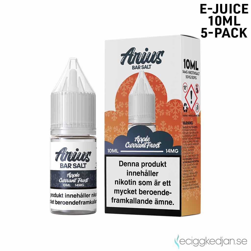 Arius Bar Salt Frost | Apple Currant Frost | 10ml E-Juice | 14mg Saltnikotin | 5pack