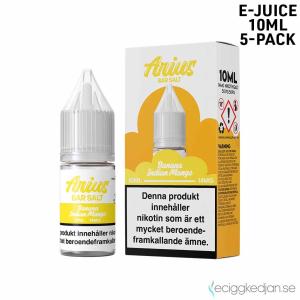 Arius Bar Salt Fruity | Banana Indian Mango | 10ml E-Juice | 14mg Saltnikotin | 5pack
