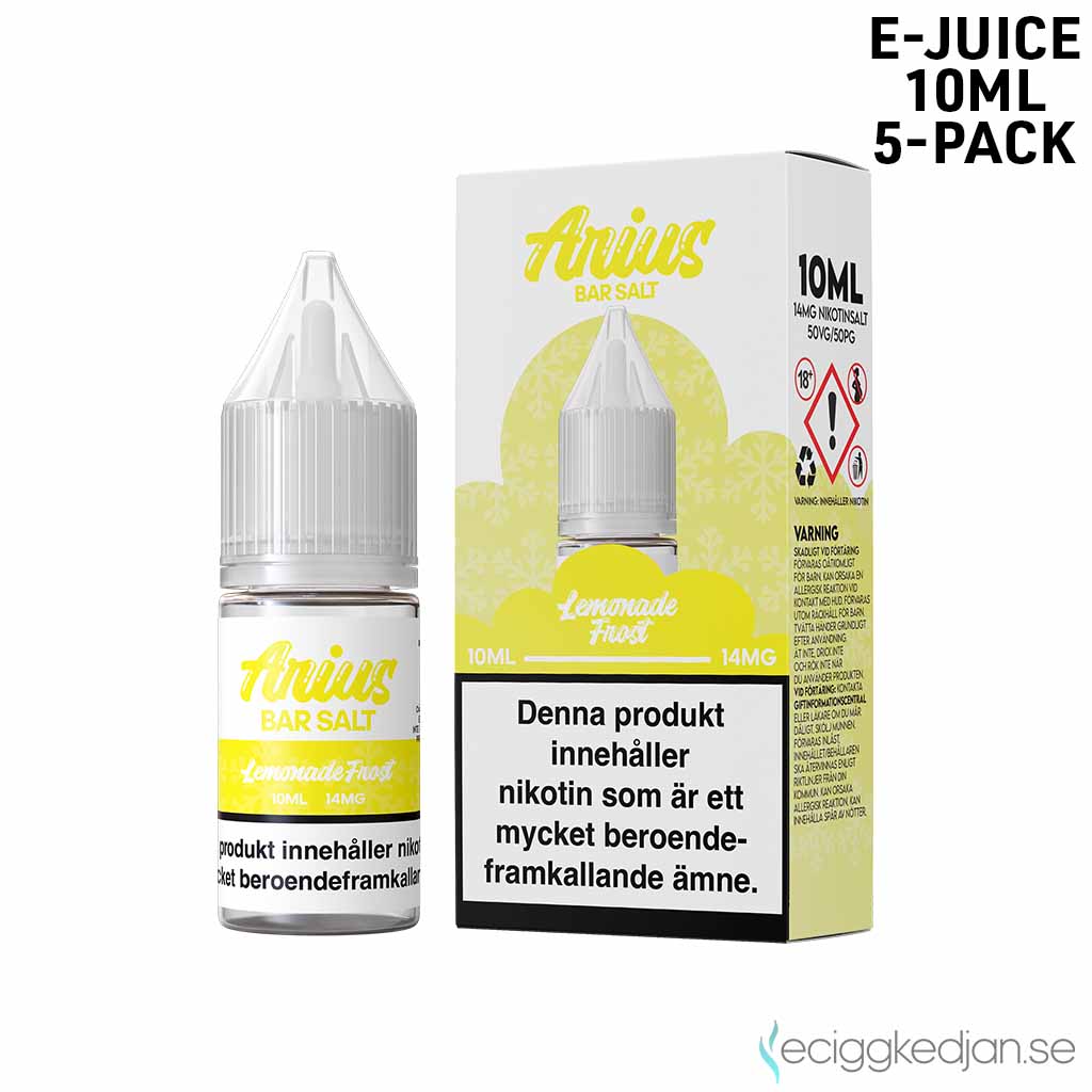 Arius Bar Salt Frost | Lemonade Frost | 10ml E-Juice | 14mg Saltnikotin | 5pack