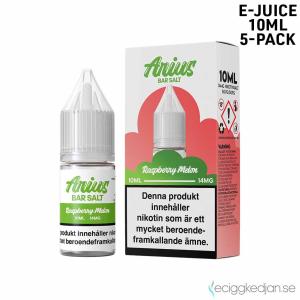 Arius Bar Salt Fruity | Raspberry Melon | 10ml E-Juice | 14mg Saltnikotin | 5pack