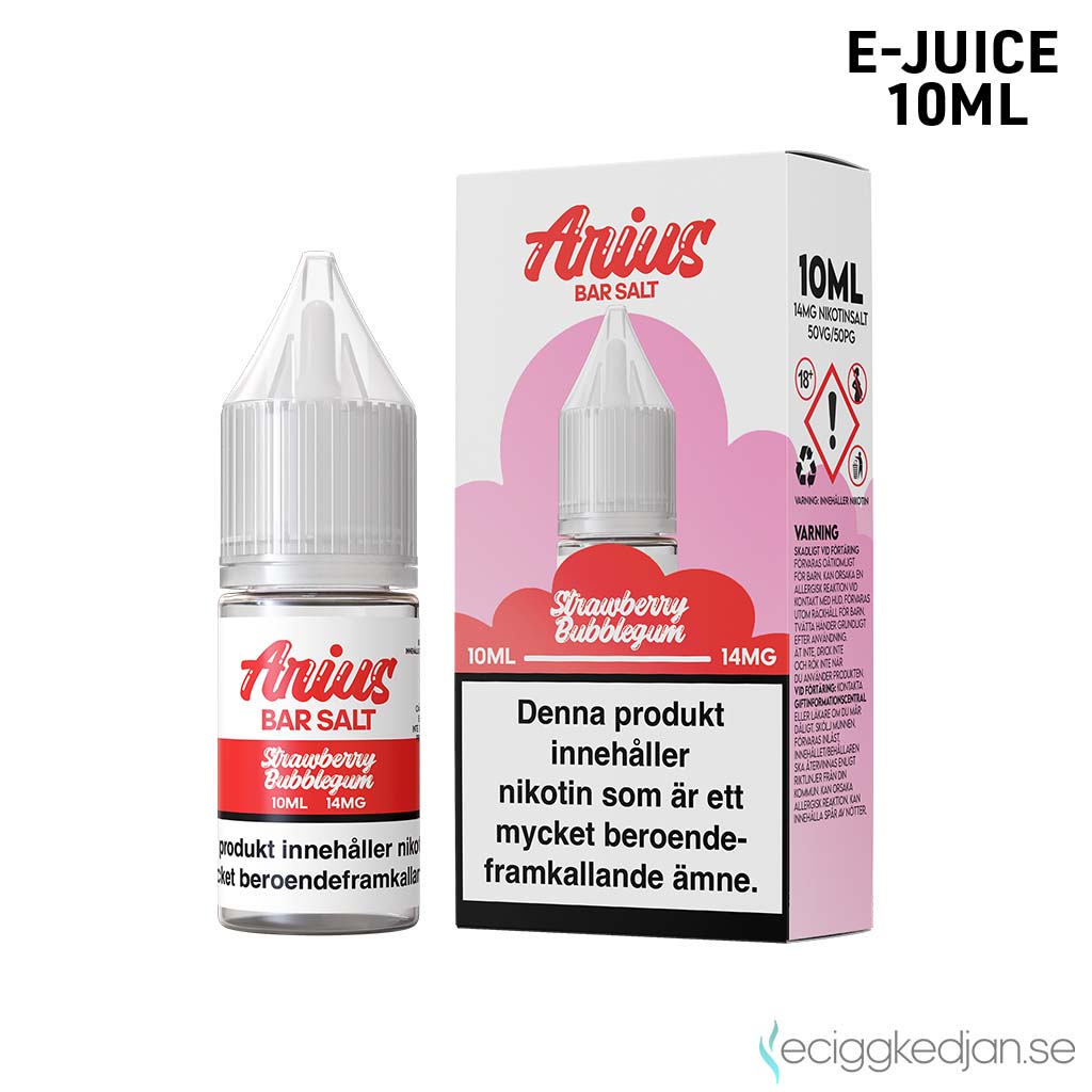 Arius Bar Salt Candy | Strawberry Bubblegum | 10ml E-Juice | 14mg Saltnikotin