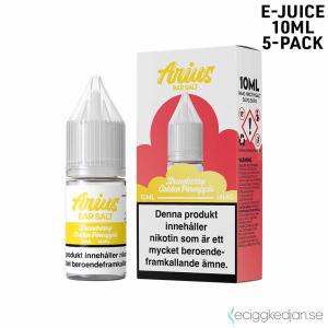 Arius Bar Salt Fruity | Strawberry Golden Pineapple | 10ml E-Juice | 14mg Saltnikotin | 5pack