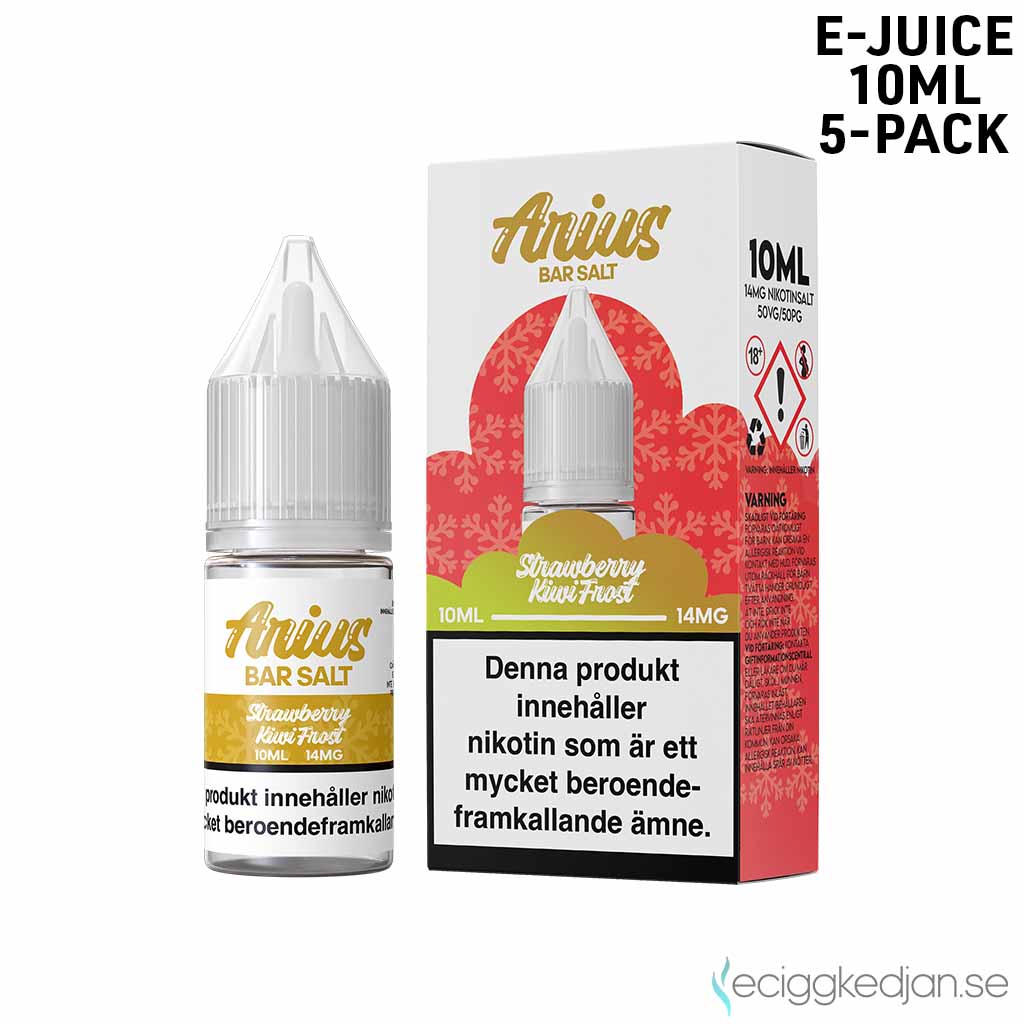 Arius Bar Salt Frost | Strawberry kiwi Frost | 10ml E-Juice | 14mg Saltnikotin | 5pack
