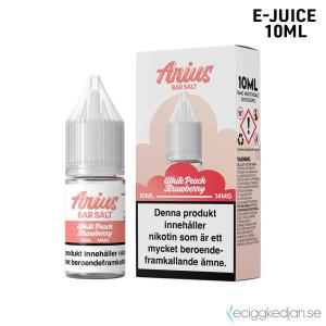 Arius Bar Salt Fruity | White Peach Strawberry | 10ml E-Juice | 14mg Saltnikotin