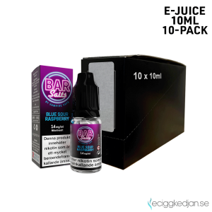 Bar Salts | Blue Sour Raspberry | 10ml E-Juice | 14mg Saltnikotin | 10pack
