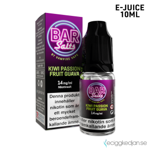 Bar Salts | Kiwi Passion Fruit Guava | 10ml E-Juice | 14mg Saltnikotin