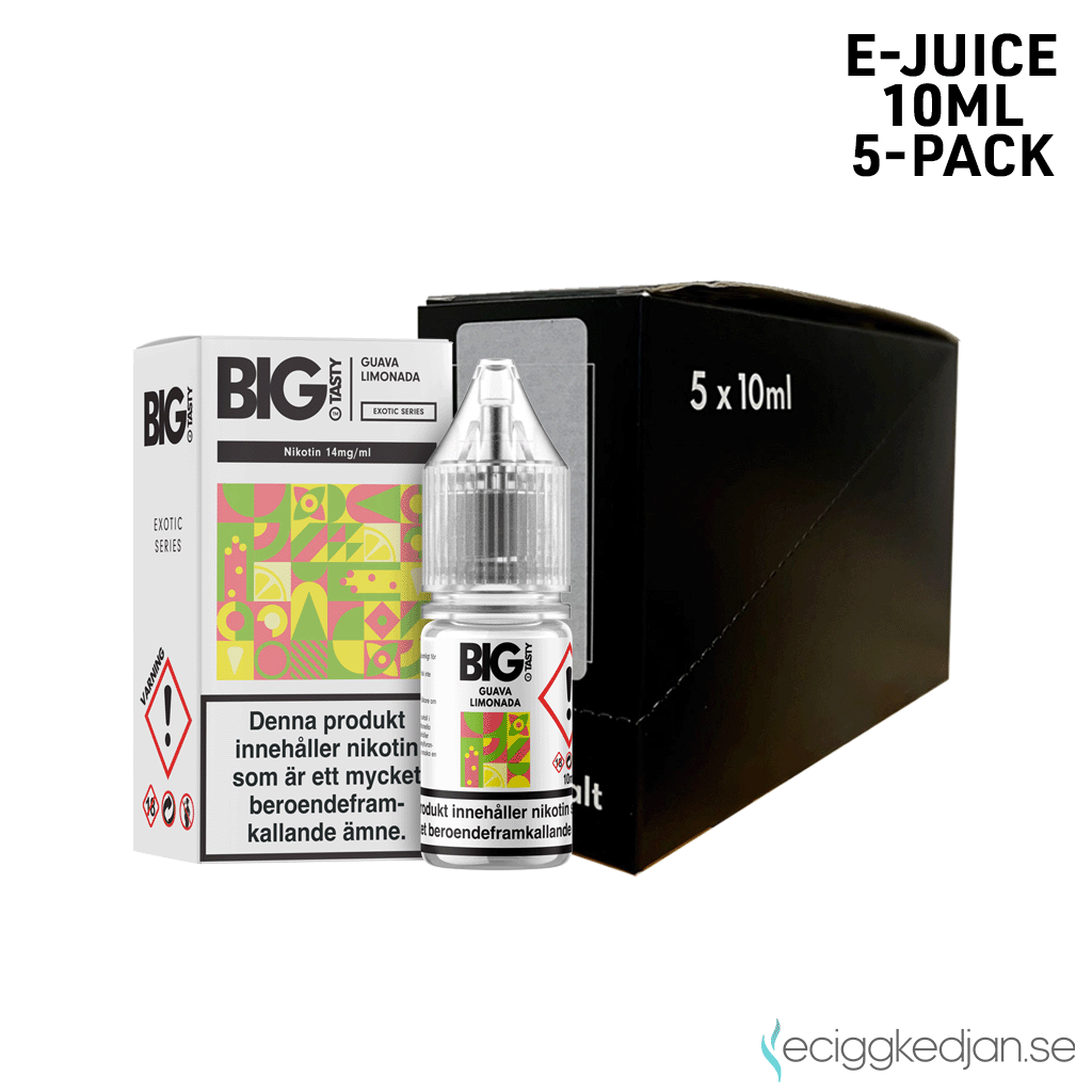 Big Tasty Exotic | Guava Limonada | 10ml E-Juice | 14mg Saltnikotin | 5pack