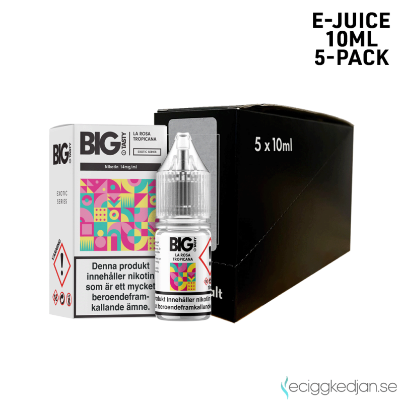 Big Tasty Exotic | La Rosa Tropicana 10ml E-Juice 14mg Saltnikotin 5pack