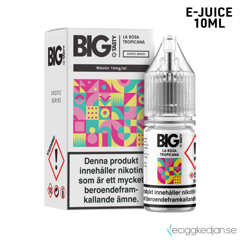 Big Tasty Exotic | La Rosa Tropicana 10ml E-Juice 14mg Saltnikotin