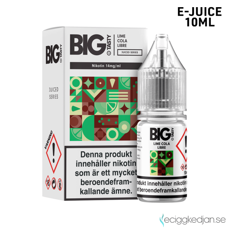 Big Tasty Juiced | Lime Cola Libre 10ml E-Juice 14mg Saltnikotin