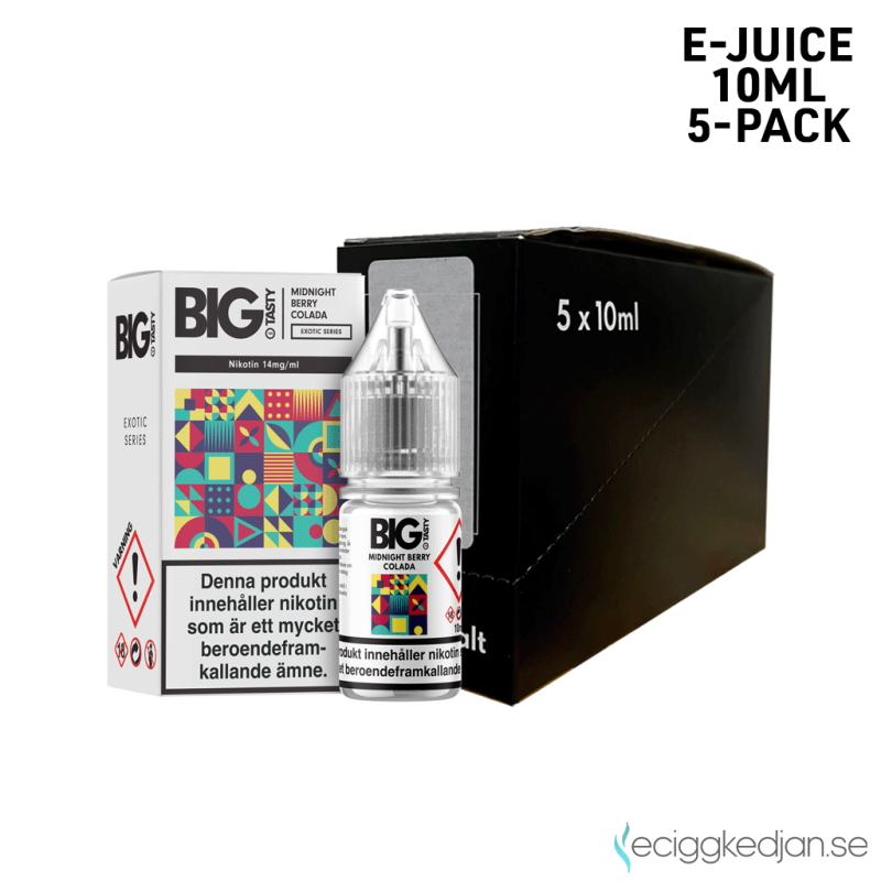 Big Tasty Exotic | Midnight Berry Colada 10ml E-Juice 14mg Saltnikotin 5pack