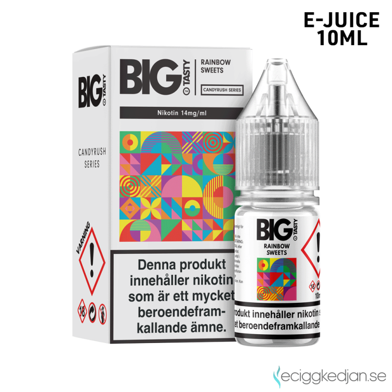 Big Tasty Candy | Rainbow Sweets 10ml E-Juice 14mg Saltnikotin