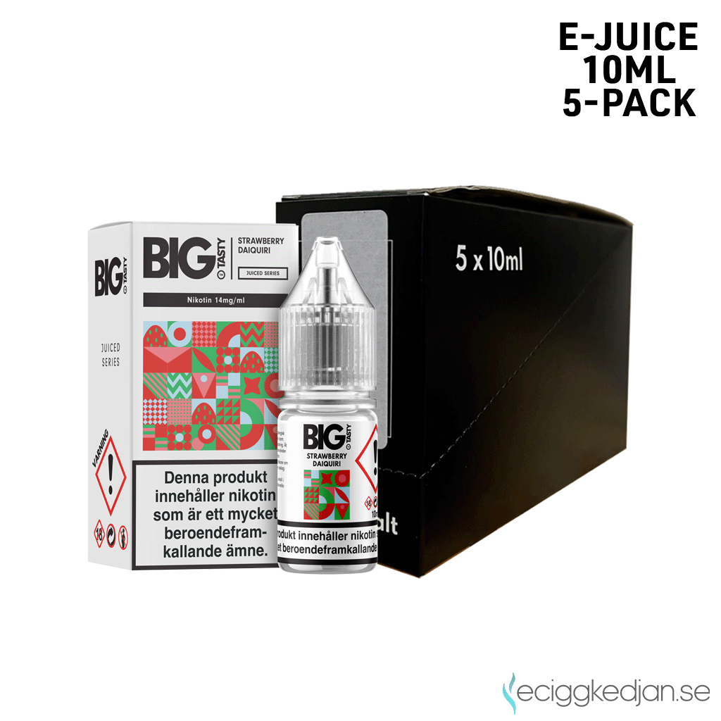 Big Tasty Juiced | Strawberry Daiquiri | 10ml E-Juice | 14mg Saltnikotin | 5pack