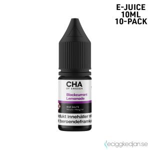 CHA of Sweden Drinks Edition | Blackcurrant Lemonade | 10ml E-Juice | 14mg Saltnikotin | 10pack