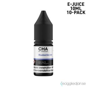 CHA of Sweden Ice Edition | Blueberries Ice | 10ml E-Juice | 14mg Saltnikotin | 10pack