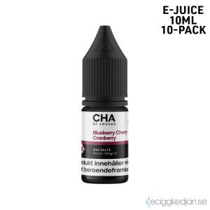 CHA of Sweden Fruit Edition | Blueberry Cherry Cranberry | 10ml E-Juice | 14mg Saltnikotin | 10pack