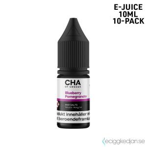 CHA of Sweden Fruit Edition | Blueberry Pomegranate | 10ml E-Juice | 14mg Saltnikotin | 10pack