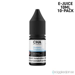 CHA of Sweden Ice Edition | Blueberry Raspberry Ice | 10ml E-Juice | 14mg Saltnikotin | 10pack