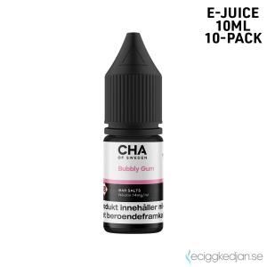 CHA of Sweden Candy Edition | Bubbly Gum | 10ml E-Juice | 14mg Saltnikotin | 10pack