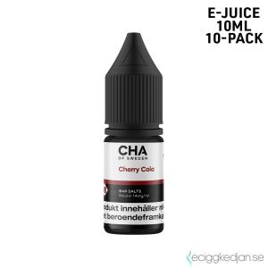 CHA of Sweden Drinks Edition | Cherry Cola | 10ml E-Juice | 14mg Saltnikotin | 10pack