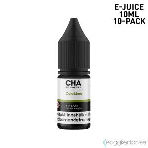 CHA of Sweden Drink Edition | Cola Lime | 10ml E-Juice | 14mg Saltnikotin | 10pack