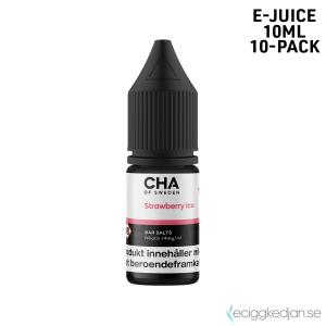 CHA of Sweden Ice Edition | Strawberry Ice | 10ml E-Juice | 14mg Saltnikotin | 10pack