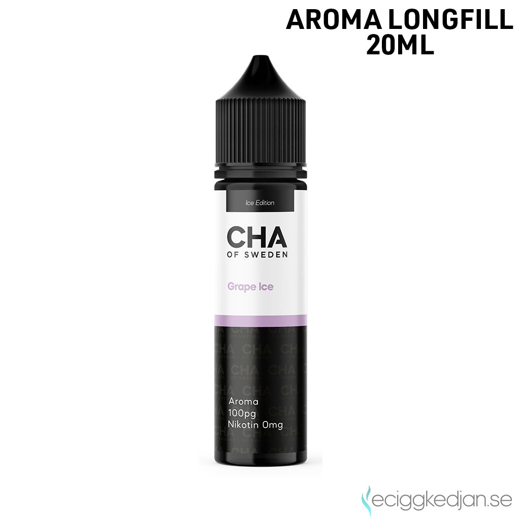 CHA of Sweden Ice Edition | Grape Ice | MTL | 20ml Aroma Longfill