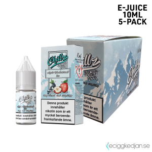 Chillz | Apple Blackcurrant Ice | 10ml E-Juice | 14mg Saltnikotin | 5pack