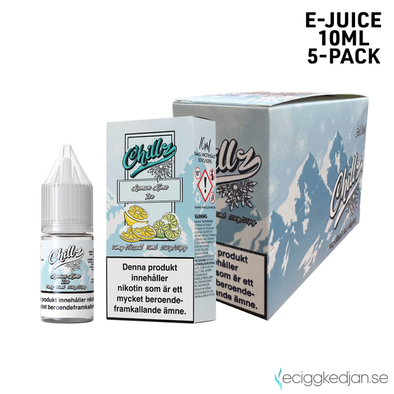 Chillz | Lemon Lime Ice 10ml E-Juice 14mg Saltnikotin 5pack