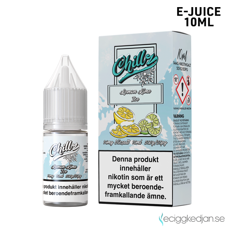 Chillz | Lemon Lime Ice 10ml E-Juice 14mg Saltnikotin