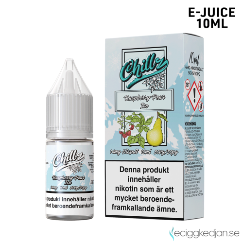 Chillz | Raspberry Pear Ice | 10ml E-Juice | 14mg Saltnikotin