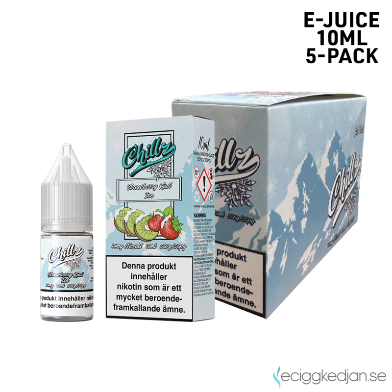 Chillz | Strawberry Kiwi Ice 10ml E-Juice 14mg Saltnikotin 5pack