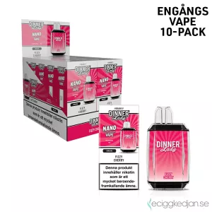 Dinner Lady Nano Mesh | Fizzy Cherry | Engångs Vape | 20mg | 10pack