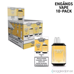 Dinner Lady Nano Mesh | Pineapple Ice | Engångs Vape | 20mg | 10pack