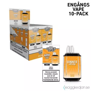 Dinner Lady Nano Mesh | Triple Mango | Engångs Vape | 20mg | 10pack