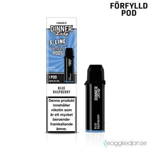 Dinner Lady S-Line Mesh Pod | Blue Raspberry | Förfylld Pod