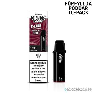 Dinner Lady S-Line Mesh Pod | Cola Ice | Förfylld Pod | 10pack