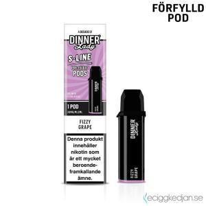 Dinner Lady S-Line Mesh Pod | Fizzy Grape | Förfylld Pod