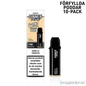 Dinner Lady S-Line Mesh Pod | Vanilla Tobacco | Förfylld Pod | 10pack