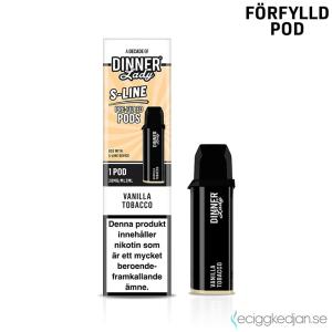 Dinner Lady S-Line Mesh Pod | Vanilla Tobacco | Förfylld Pod