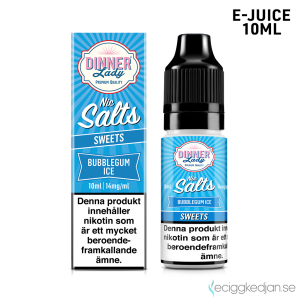 Dinner Salt | Bubblegum Ice | 10ml E-Juice | 14mg Saltnikotin